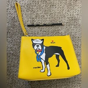 Marc Tetro Boston Terrier Sailor cosmetic bag